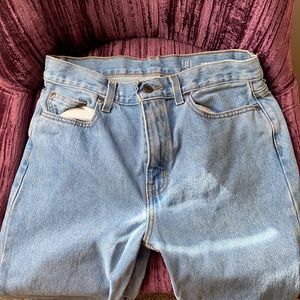 Denim straight leg jeans